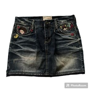 vintage euro/custo lolita mini skirt